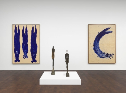 GAGOSIAN GALLERY LONDON April 27 - June 17, 2016 "Alberto Giacometti Yves Klein: In Search of the Absolute" Installation view Photo by Mike Bruce